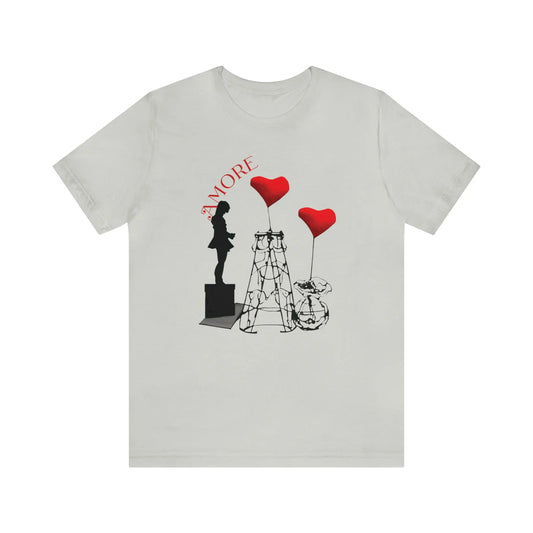 Amore Love Hearts Valentine's Day T-shirt, Womens Tee - HolidAI Prints
