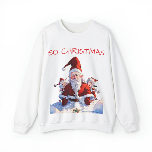 Anime Santa and Elf Holiday Christmas Sweatshirt - HolidAI Prints
